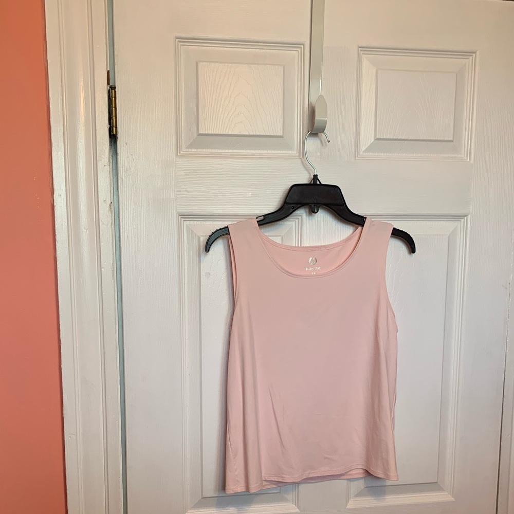 Ruby Rd. Light Pink Scoop Neck Tank - Picture 2 of 2